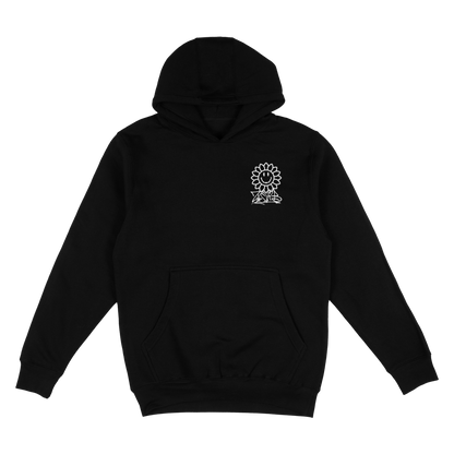 Front view of Zerb's Sunflower Hoodie
